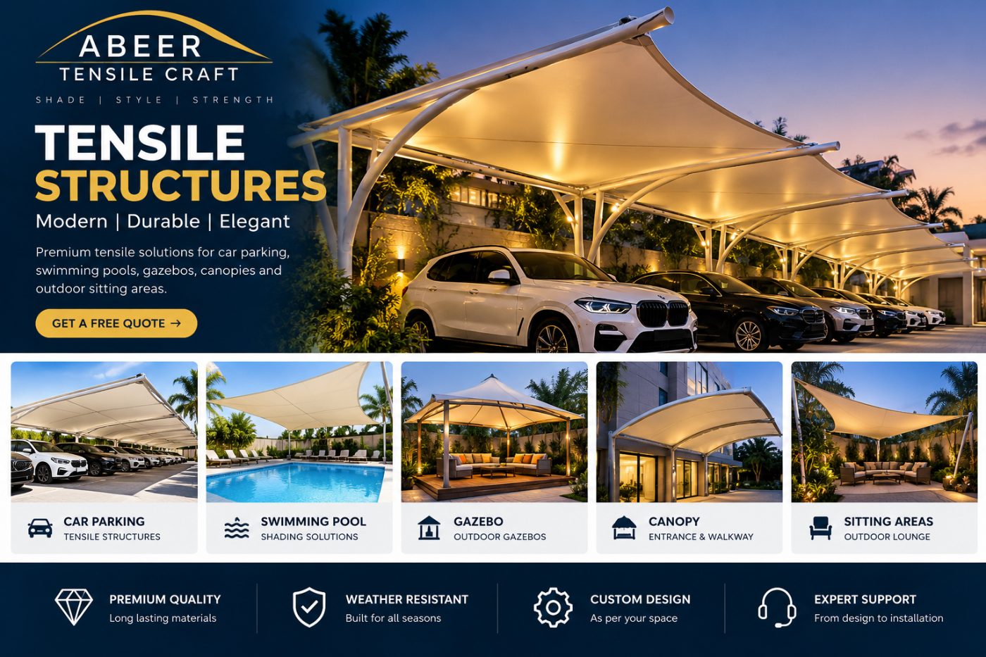 Abeer Tensile Structures Showcase
